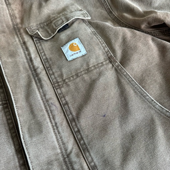 Carhartt VTG Sandstone Duck Arctic Quilted Barn Coat - Picture 2 of 8